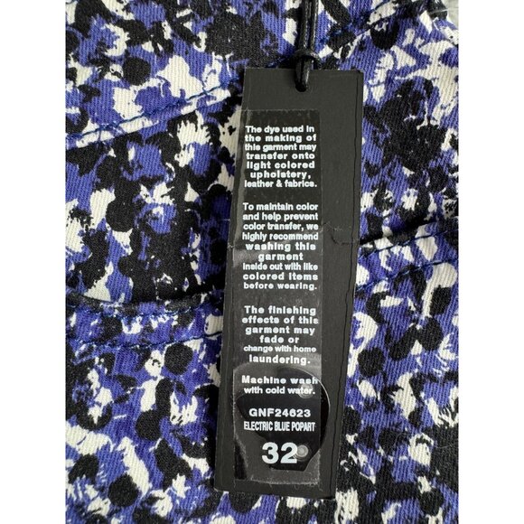 Joes Womens Electric Blue Pop Art Print Shorts Size 32 NWT 43% Lyocell - Picture 4 of 14